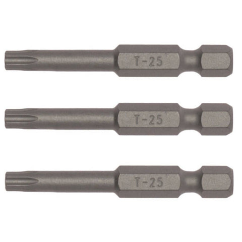 TengTools - 1/4inch TX Bits 50mm TX25 ×3 - TX5002503