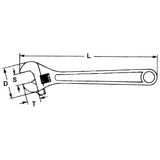 Adjustable Wrench 157MM Bi-Material Grip
