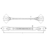 12X13MM Double Flex Wrench