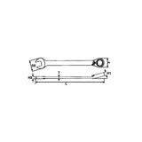 Metric Combination Ratchet Spanner 17mm