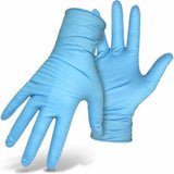 Dromex Blue Nitroshield Disposable Gloves 100's - Size L