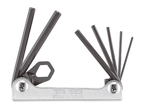 7PC Hex Key Folding 1/16-7/32