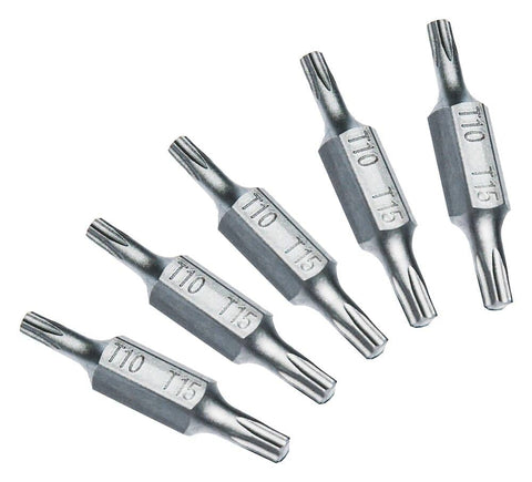 5PC Double End Bits Tx10 X Tx15