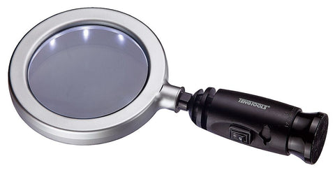 4" Handy Magnifying Glass With Led